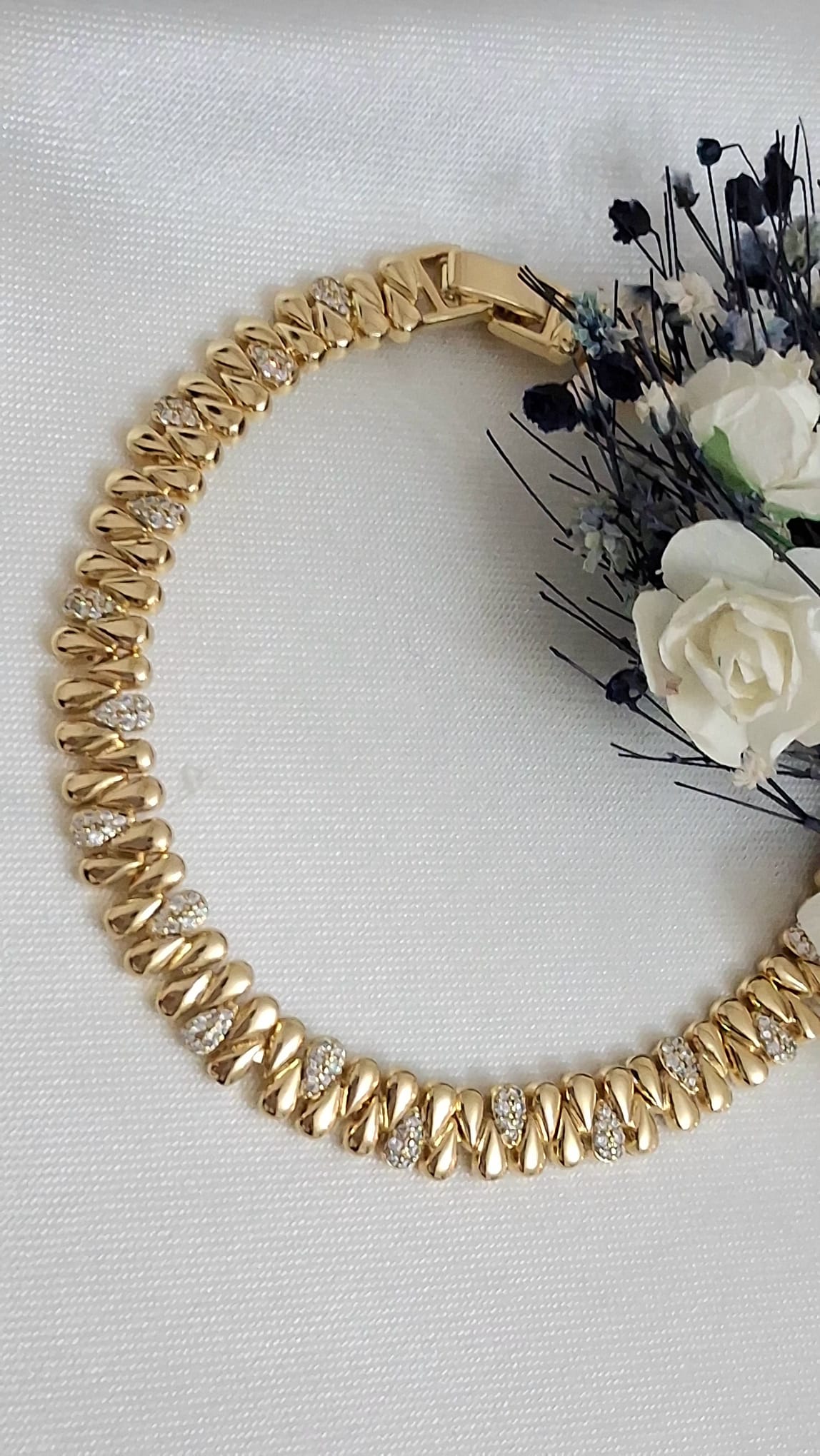 XUPING Bileklik - Damla Formlu ve Minik Taş Detaylı